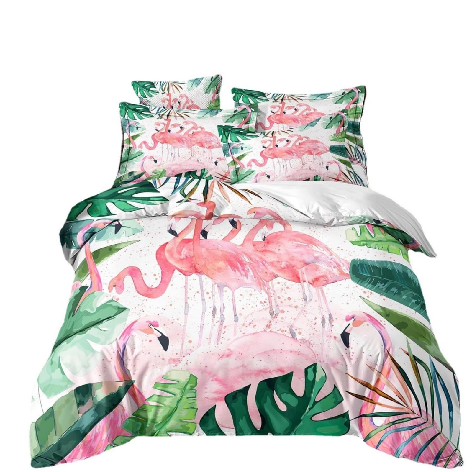 Single Duvet Cover Set Tropical Pink Animals Single Bed Duvet Cover Set