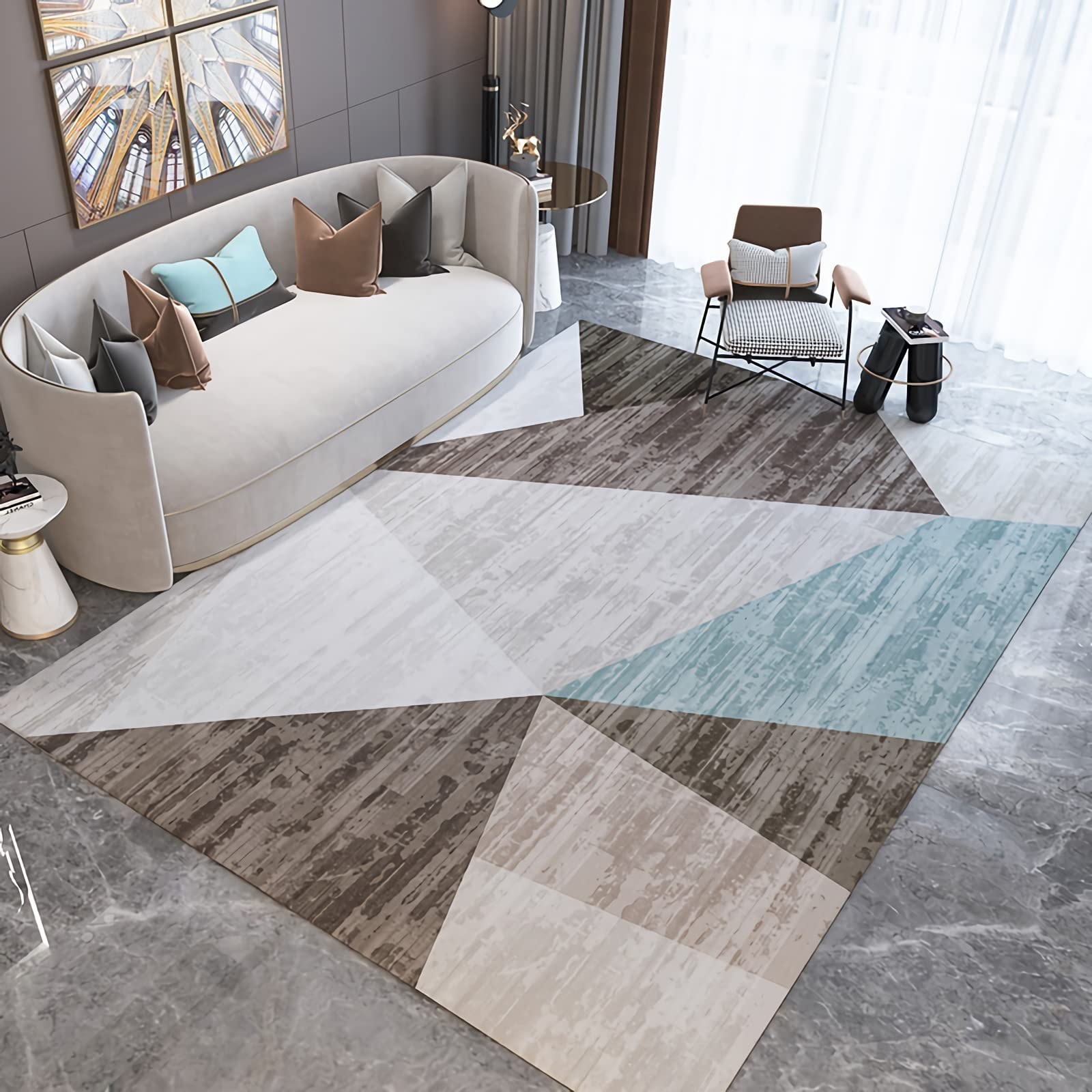 Loft Modern Effen Bruin vloerkleed Laagpolig - 120x170 CM | Leen Bakker