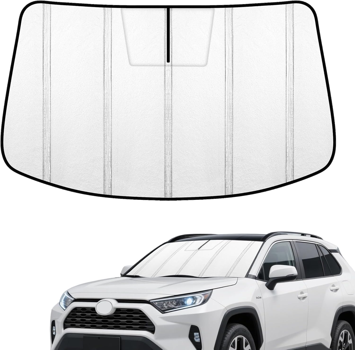 Windshield Sunshade for Toyota RAV4 2019-2025, RAV4 Prime 2021-2025 Front Window Shade