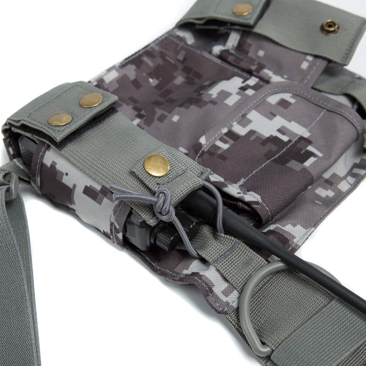 Radio Shoulder Holster Chest Harness Holder Vest Rig for Two Way
