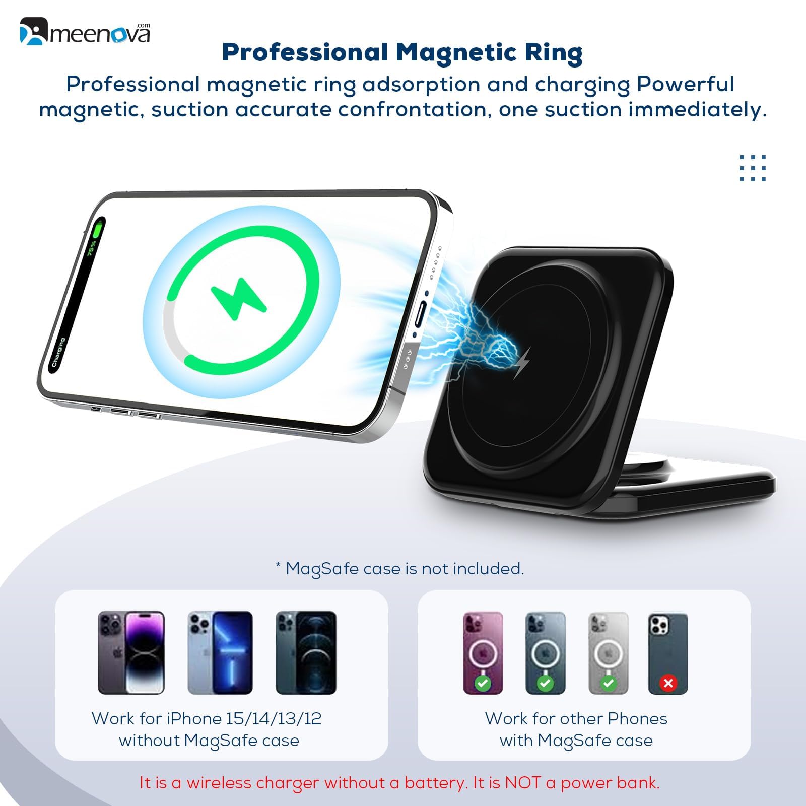 Support de chargeur 3 en 1 Mag-Safe pour iPhone, AirPods, montre