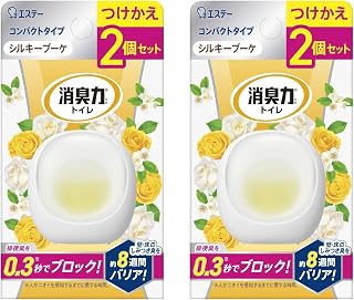消臭力 トイレ コンパクト [まとめ買い] トイレ用 シルキーブーケ つけかえ4個セット(2個セット×2) 消臭剤 消臭 芳香剤 おくだけ