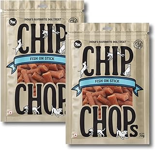 Chip Chops Chip Chops Fish On Stick Dog Snacks, 70 g Pack of 2, 70 g (Pack of 2)