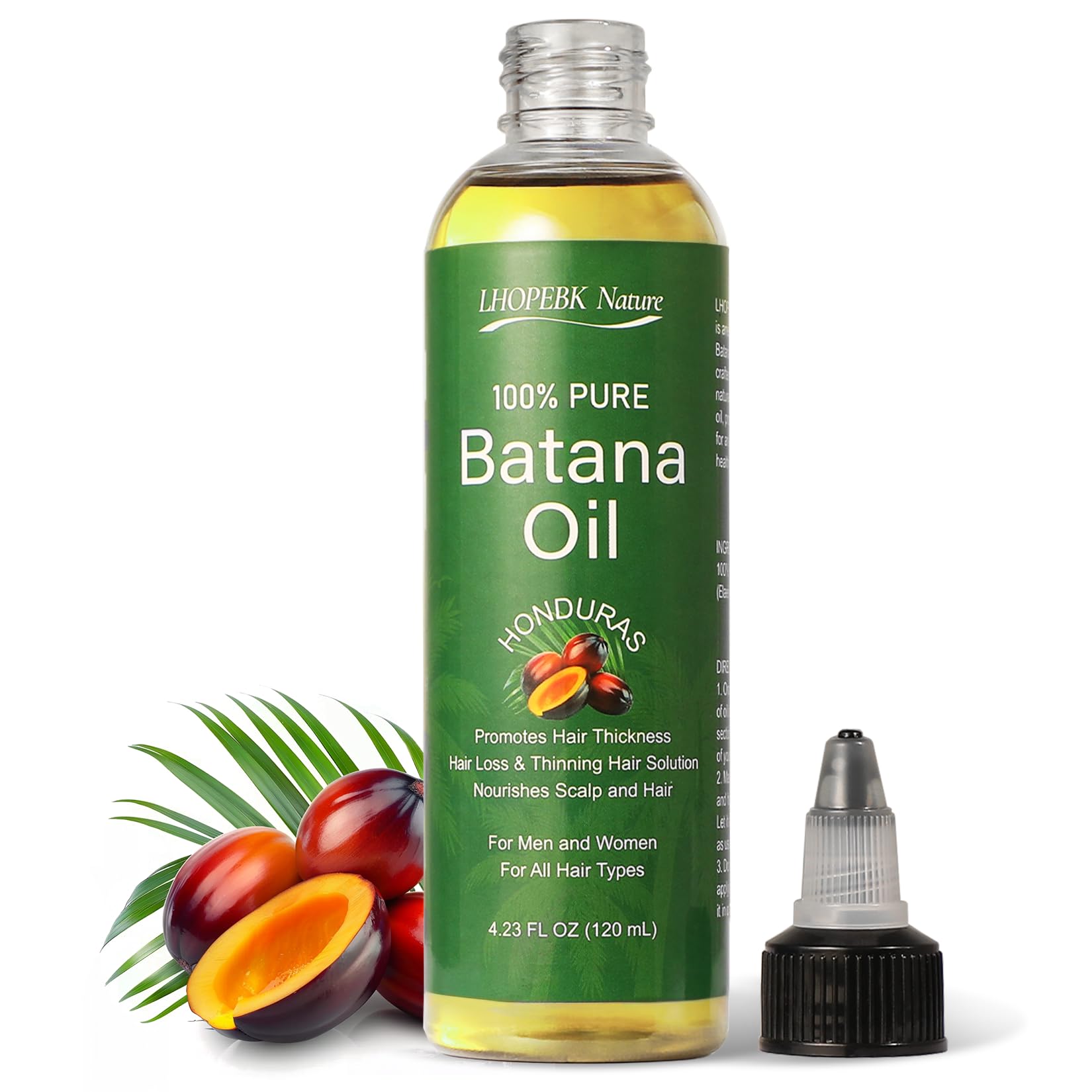 Organic Batana Oil for Hair Growth: Pure and Natural Batana Oil Deeply Nourishing Scalp for Thicker & Stronger Hair 4.23 FL OZ