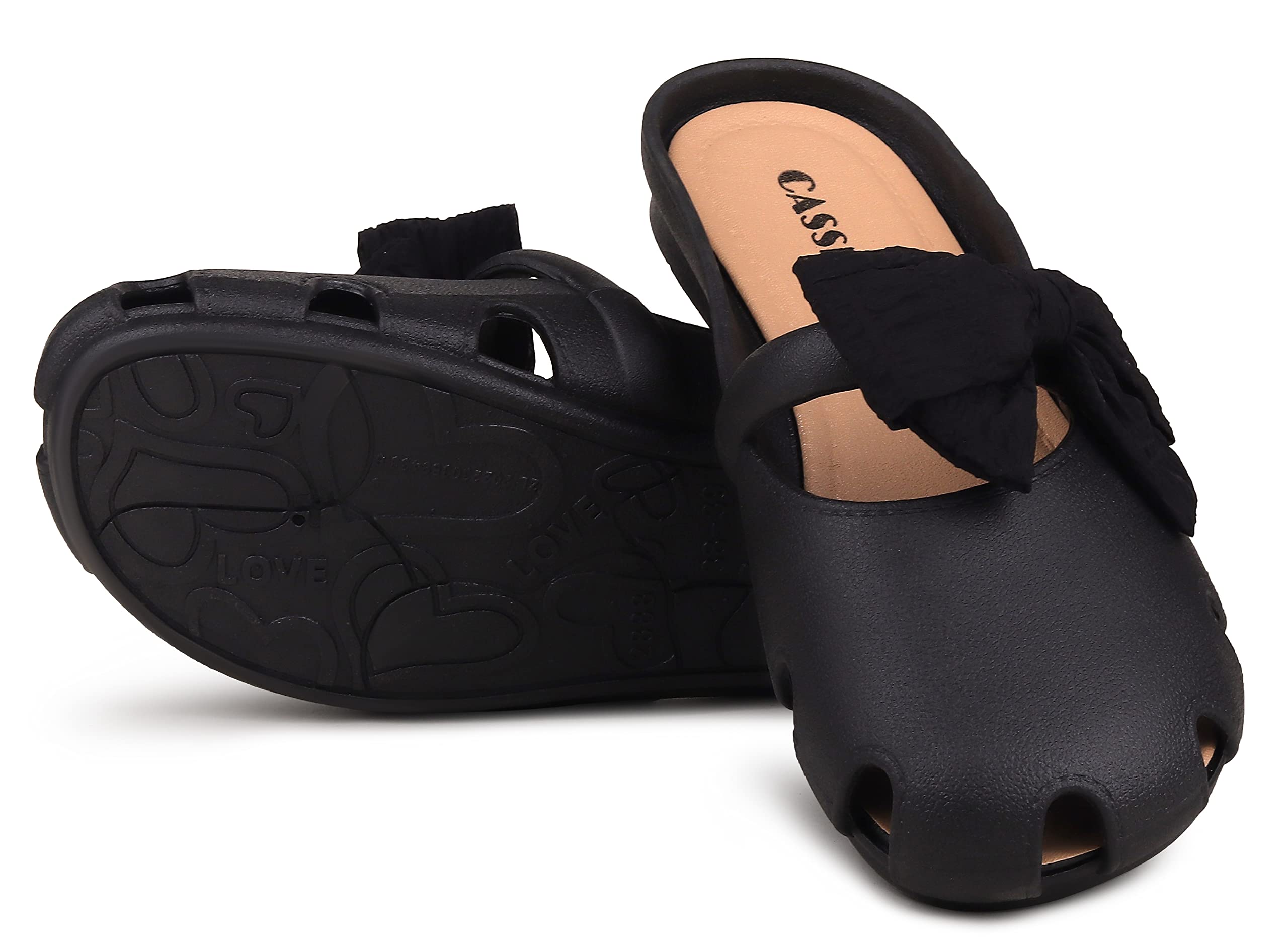 Girls and Women Fashion Slippers For Women Ana Girls Bow design Slip on Flat Sandals-image-13