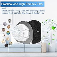 Vista 5 de Filtro de vacío para Bissell Featherweight Stick 20331 20333 20333 20334 20336 20339 2033M, 6 filtros de malla y 6 filtros de espuma, repuesto #