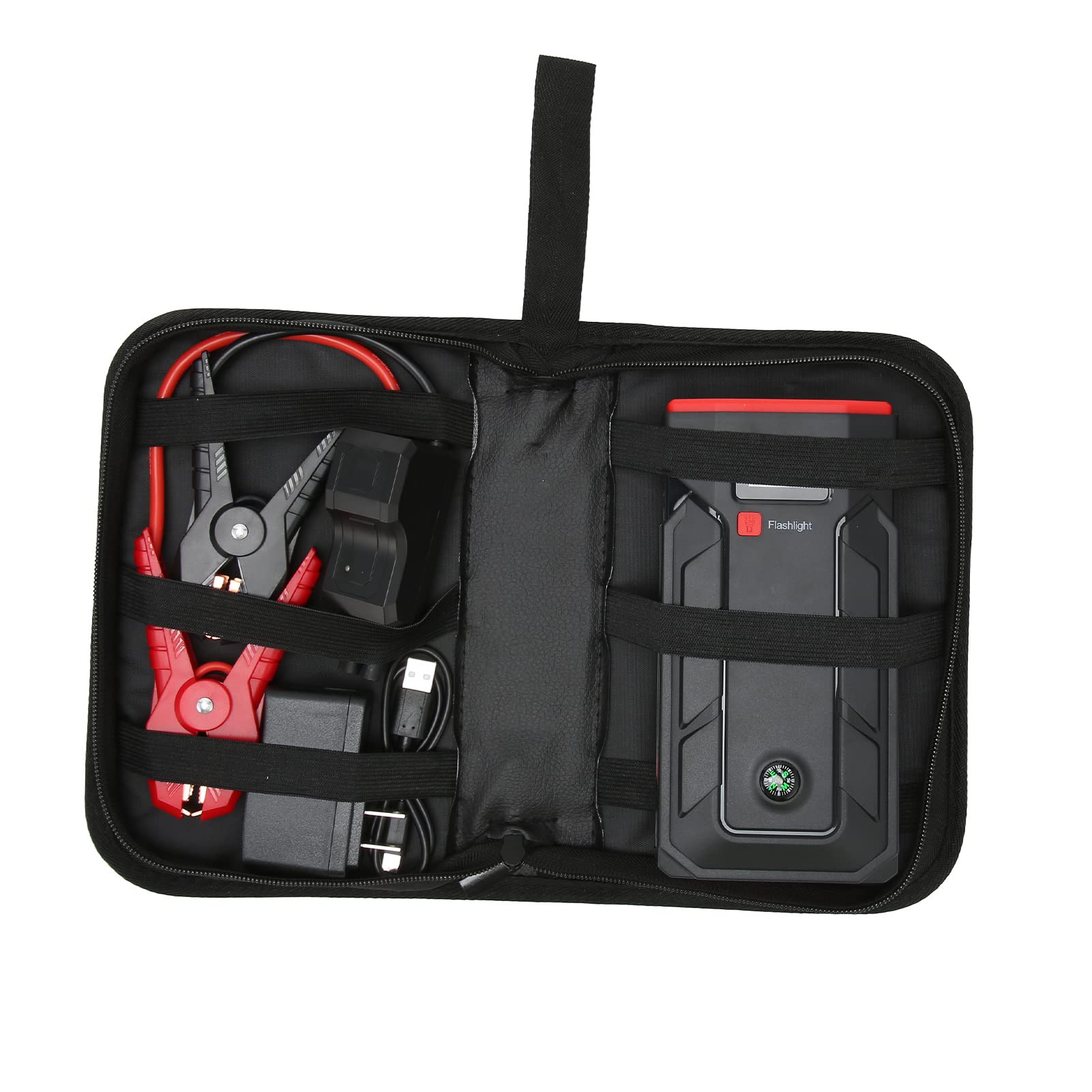 Avviatore Batteria Auto, 2000A Picco 12V Auto Jump Starter Power Pack, 20000mAh Caricabatterie Portatile Power Bank, Batteria Auto Booster Pack per Motori Fino a 10L Gas e 6L