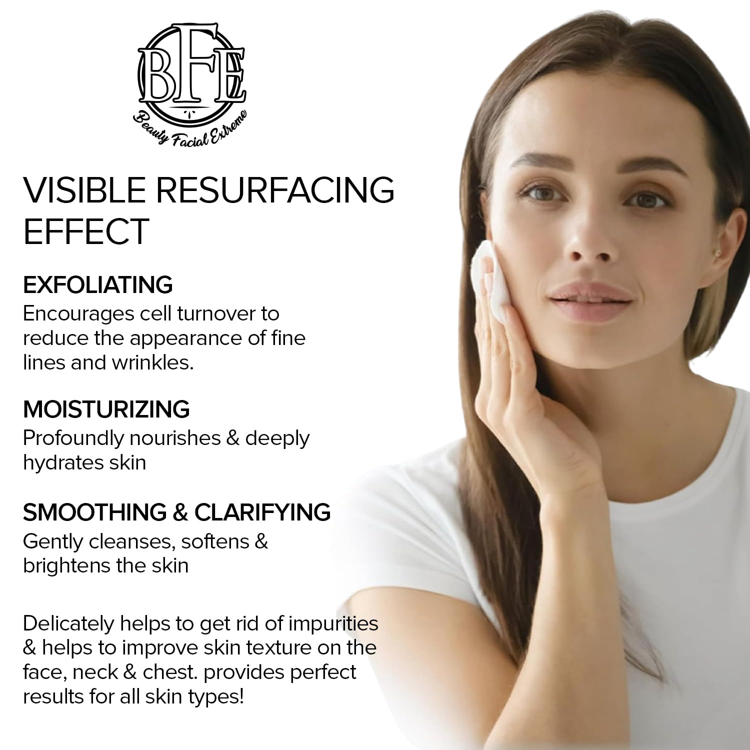 Anti-Aging Resurfacing Peel Pads - Contains Lactic, Salicylic, & Glycolic Acid. Reduces fine Lines, Wrinkles, Dark Spots, Freckles & Uneven Skin Tone. Restore Skin for Smoother & Radiant Complexion. - Image 3