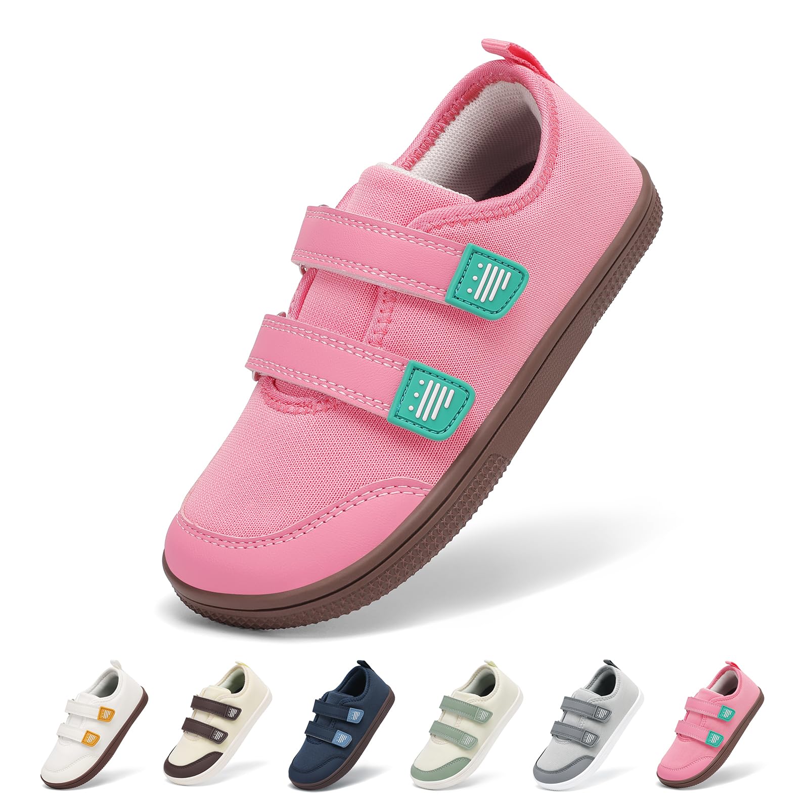 SAGUARO Barfußschuhe Kinder - Atmungsaktiv rutschfeste Leicht Weiche - Breite Zehenbox & Zero-Drop-Sohle,Gr.25-35