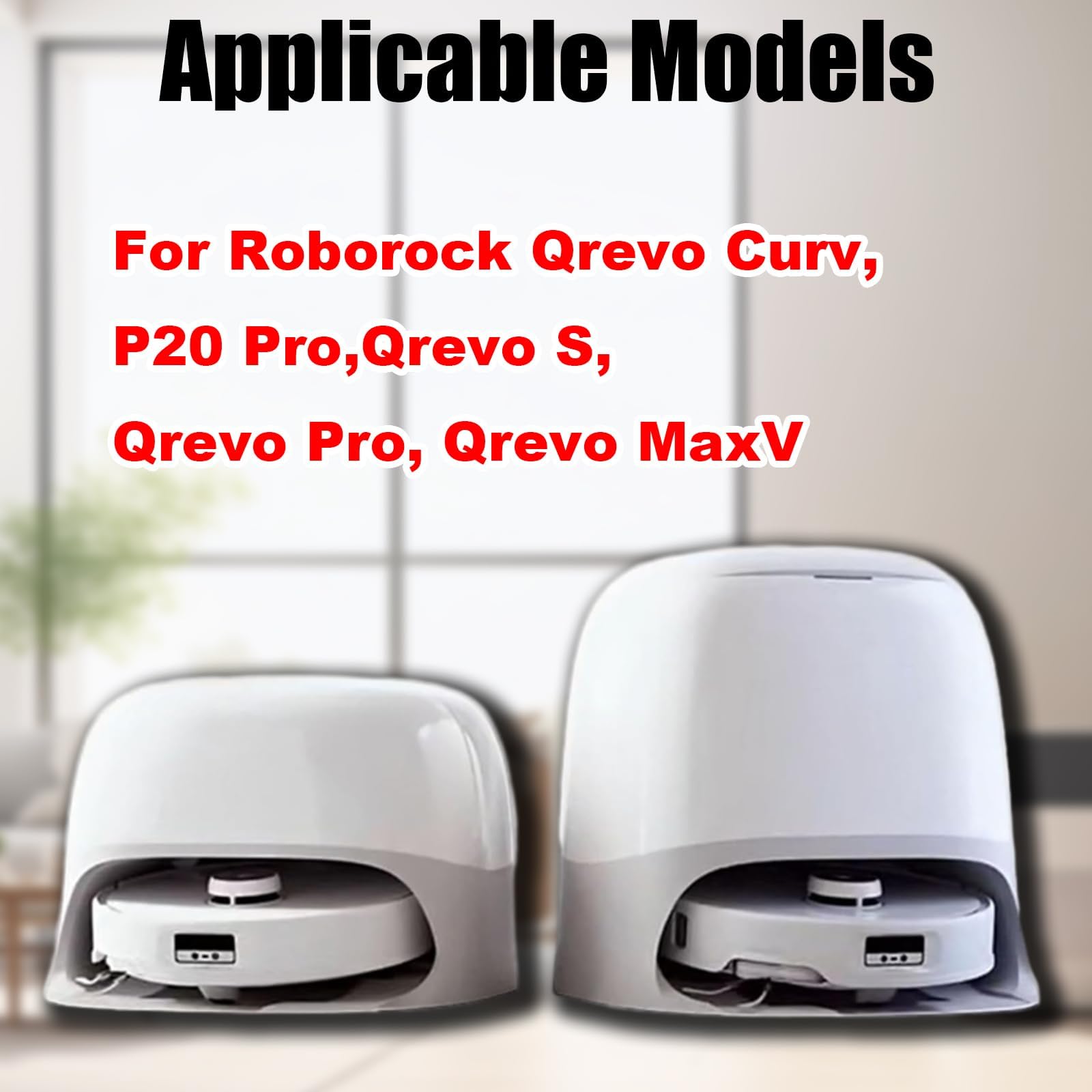 10 Pack Filter Replacement for Roborock Qrevo S/Qrevo Plus/Qrevo Curv/Qrevo Pro/Qrevo MaxV Robot Vacuum Cleaner