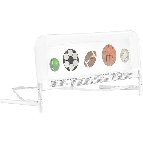 Mesh Security Rail/Twin Size Bed Security Rail/Safe Security Rail, Sports Print