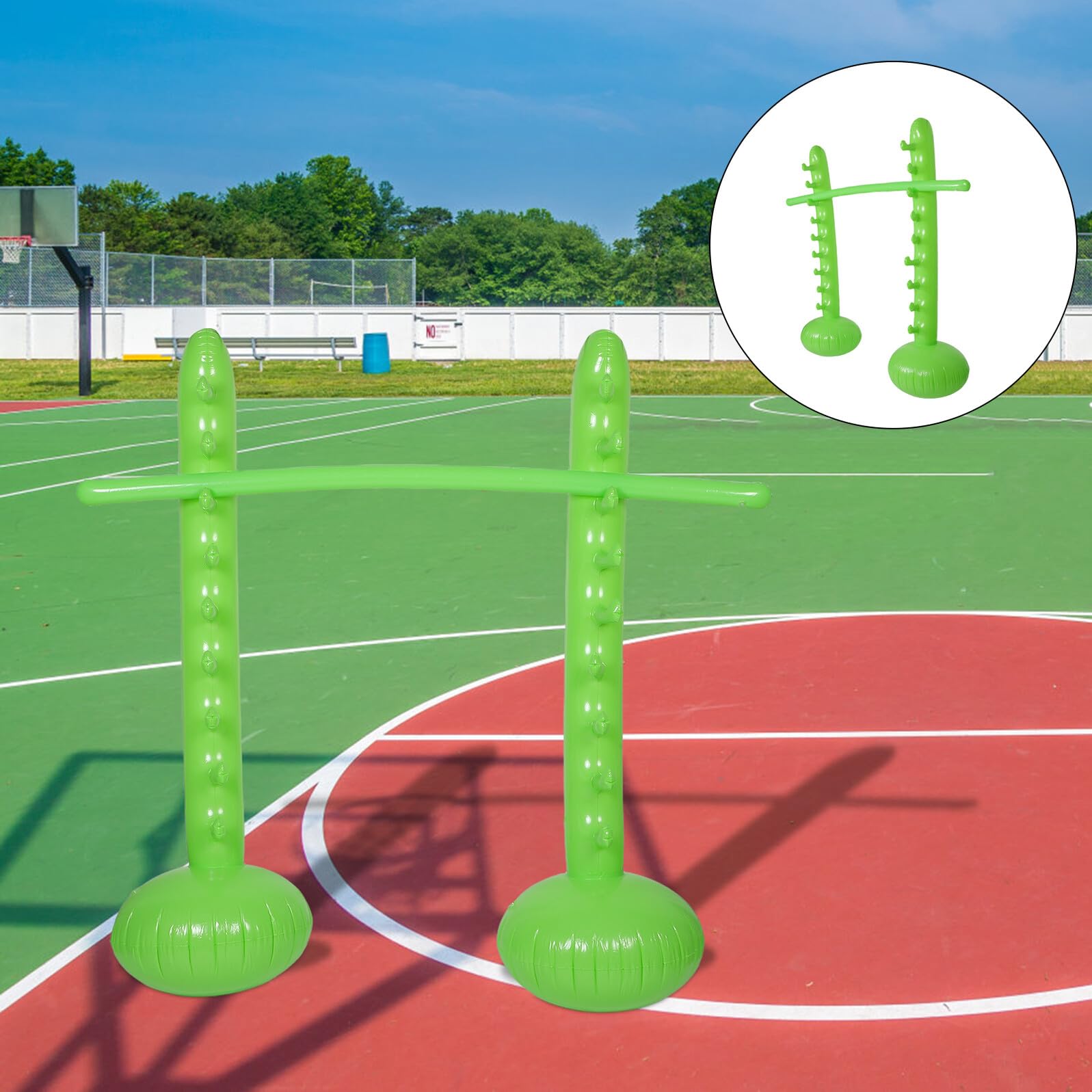 BESPORTBLE Barra Gonfiabile per Saltare Giochi all Aperto per Feste Regolabile per Allenamento Attrezzatura per Salti in Piscina Giochi da Giardino per Ragazzo Ragazza