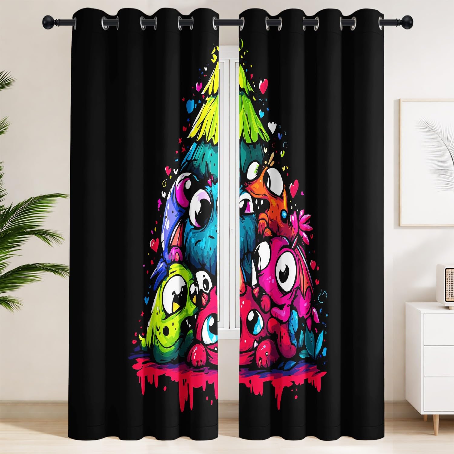 Rideaux occultants isolation thermique contre la lumière du jour pour chambre d'enfant