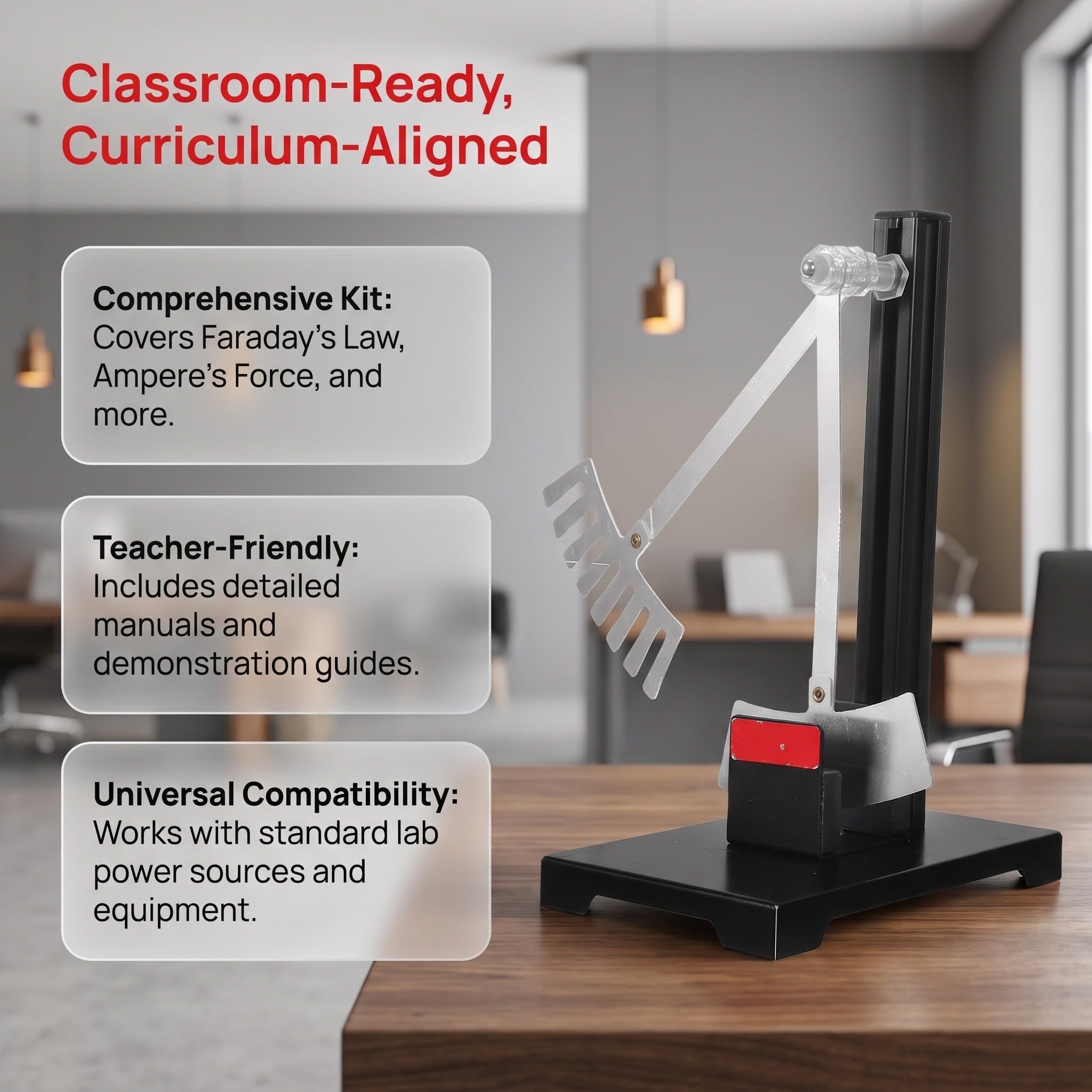 Ensemble de Laboratoire D’électromagnétisme pour Classe, Démonstration