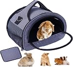 Petits porte-animaux de compagnie pour la Guinée Pig Hamster Bird Bunny Bered Dragon Kitty, sac animal avec poignée stable et tampon imperméable, voyage facile et visite de véticule
