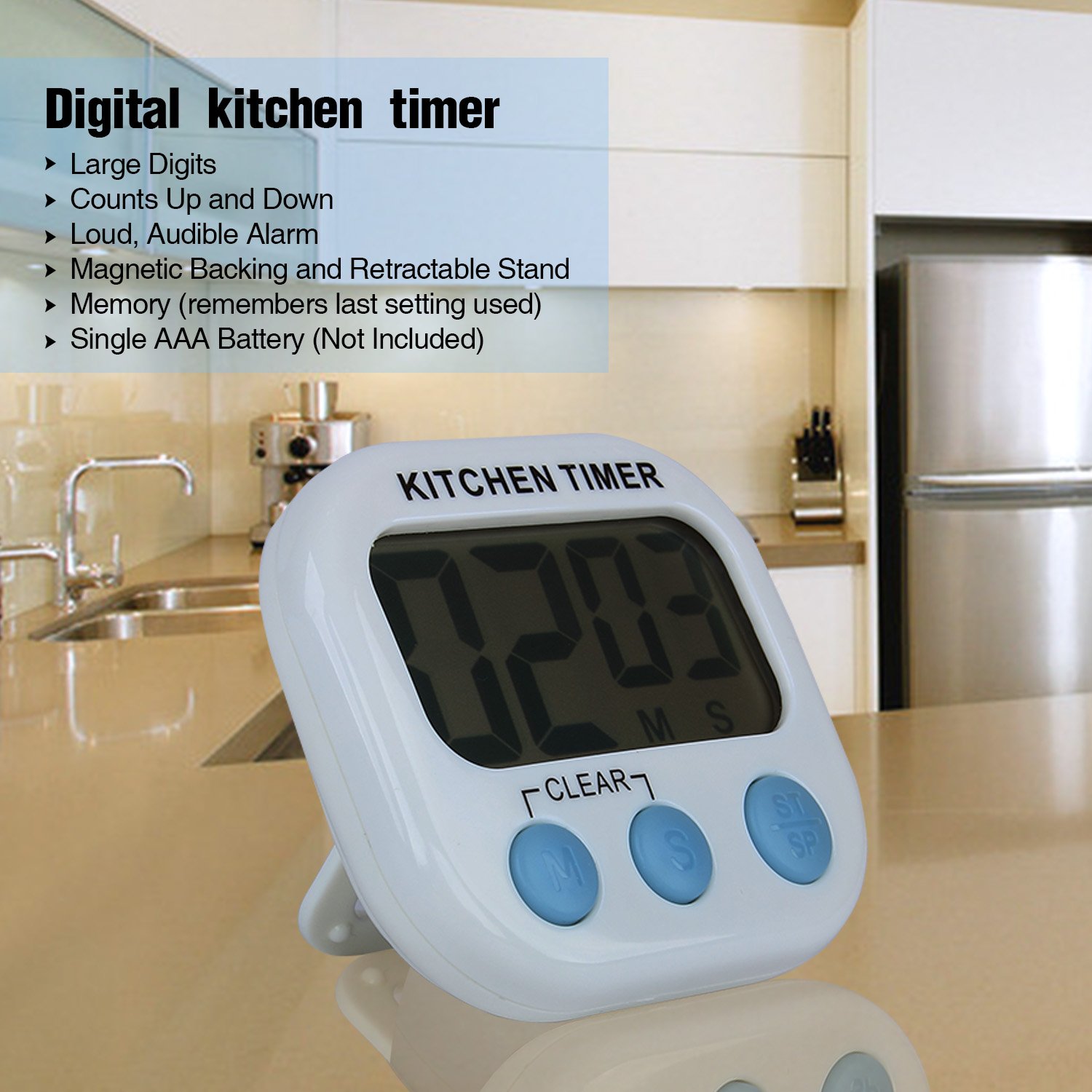 Discoball 2'li dijital mutfak Timer geri sayım saati Kuechenwecker kısa zaman ölçücü Kitchen manyeti