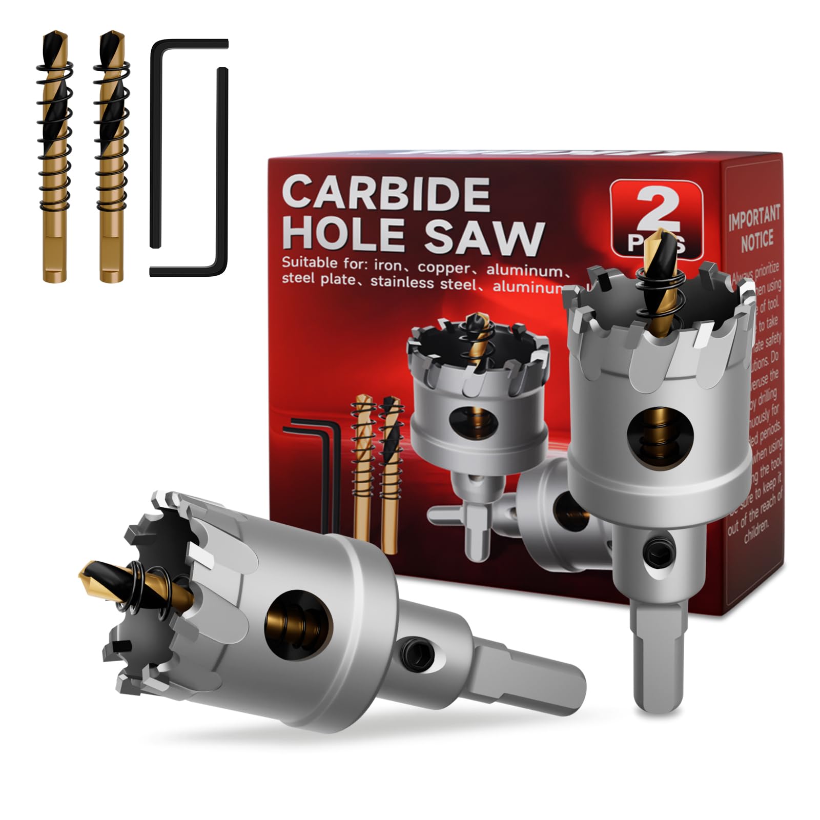 Carbide Hole Saw for Stainless Steel - 1 Inch -14
