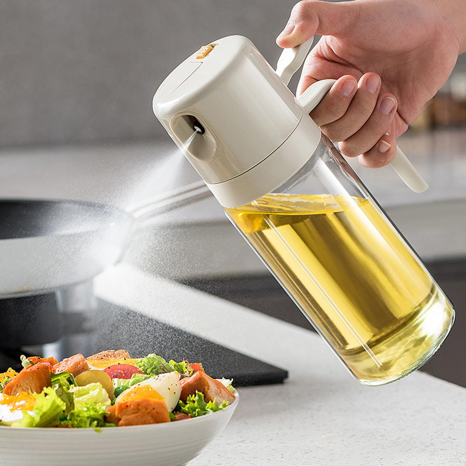 Amazon.co.jp: 和宅優品 オイルスプレー 550ml 大容量 オイルボトル 油