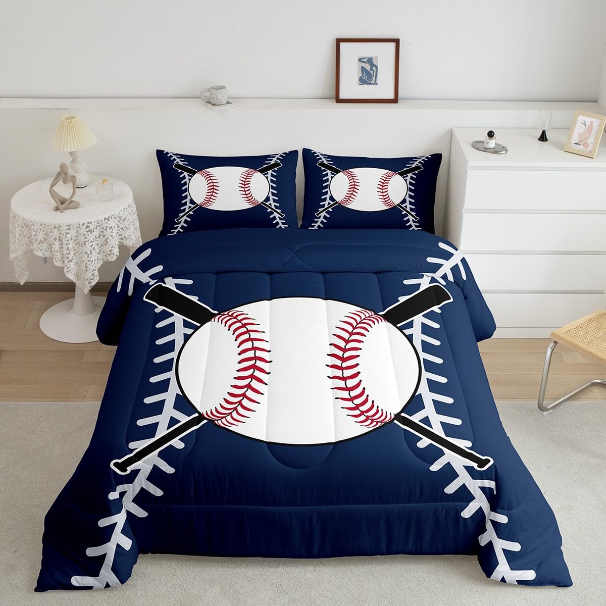Feelyou Ball Comforter Set Full Size Boys Girls Teens