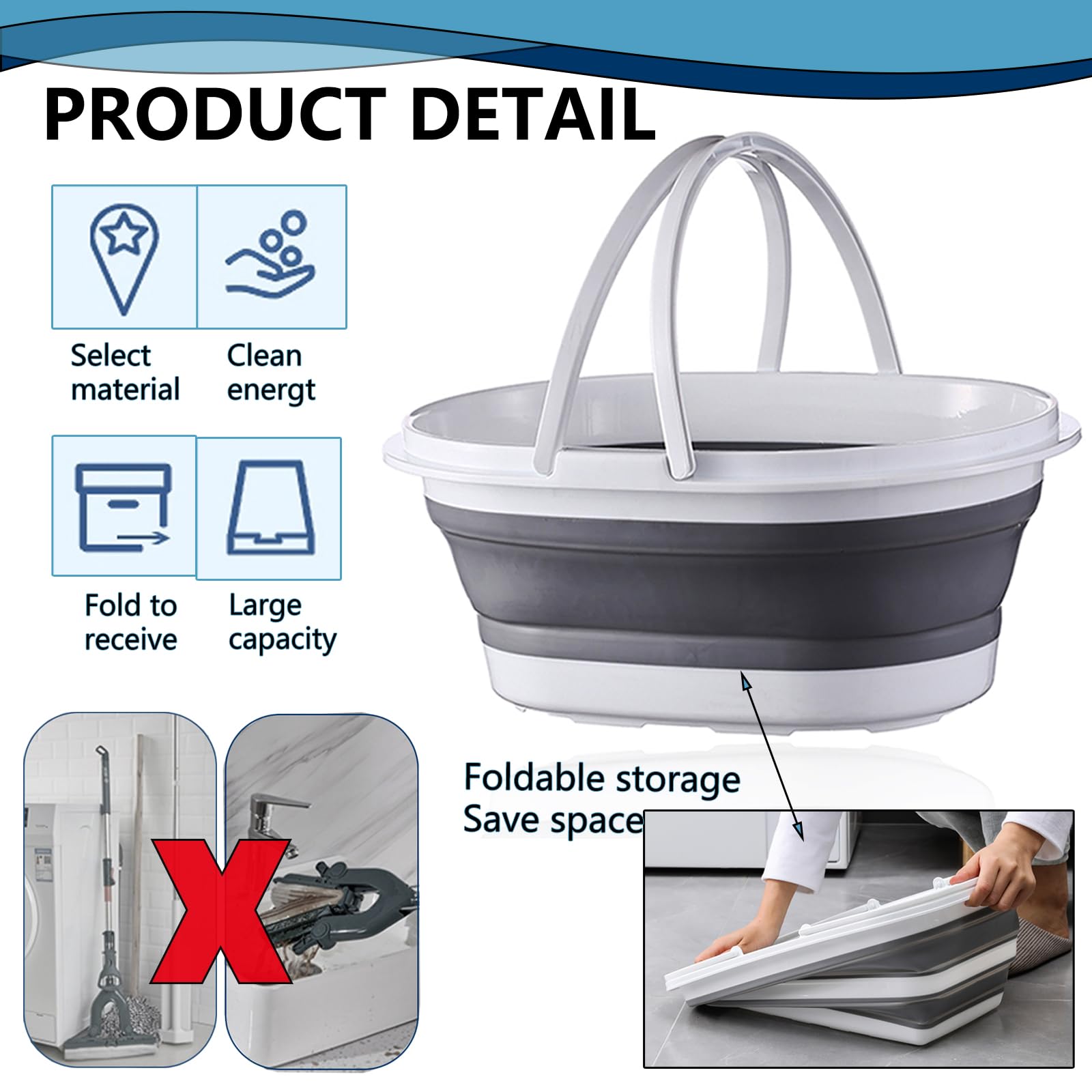 Bacinella Pieghevole S.I.C - 30 Litri, Termostatica, Con Tappo Di Scarico, Multiuso - Foto 4