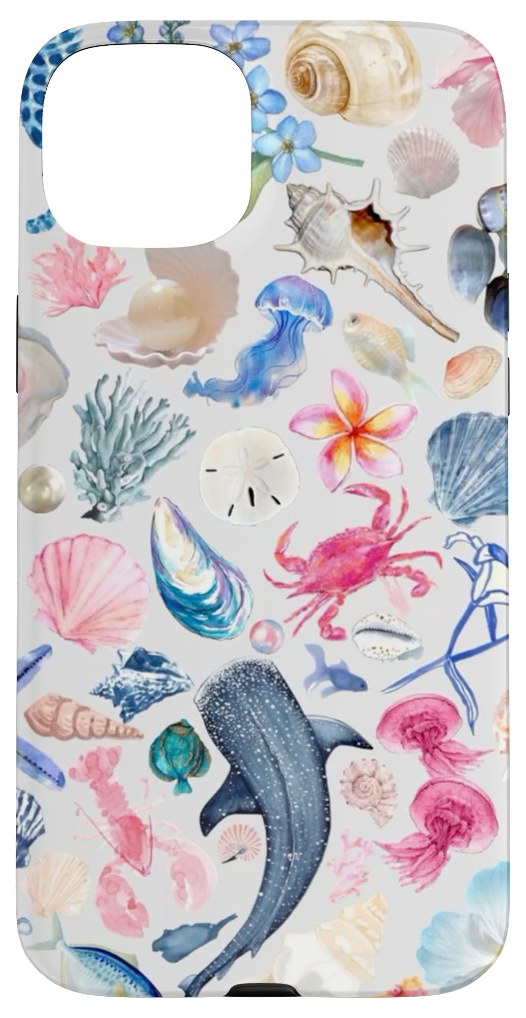 European Summer Sea Collage Coastal Travel Case for iPhone 15 Plus