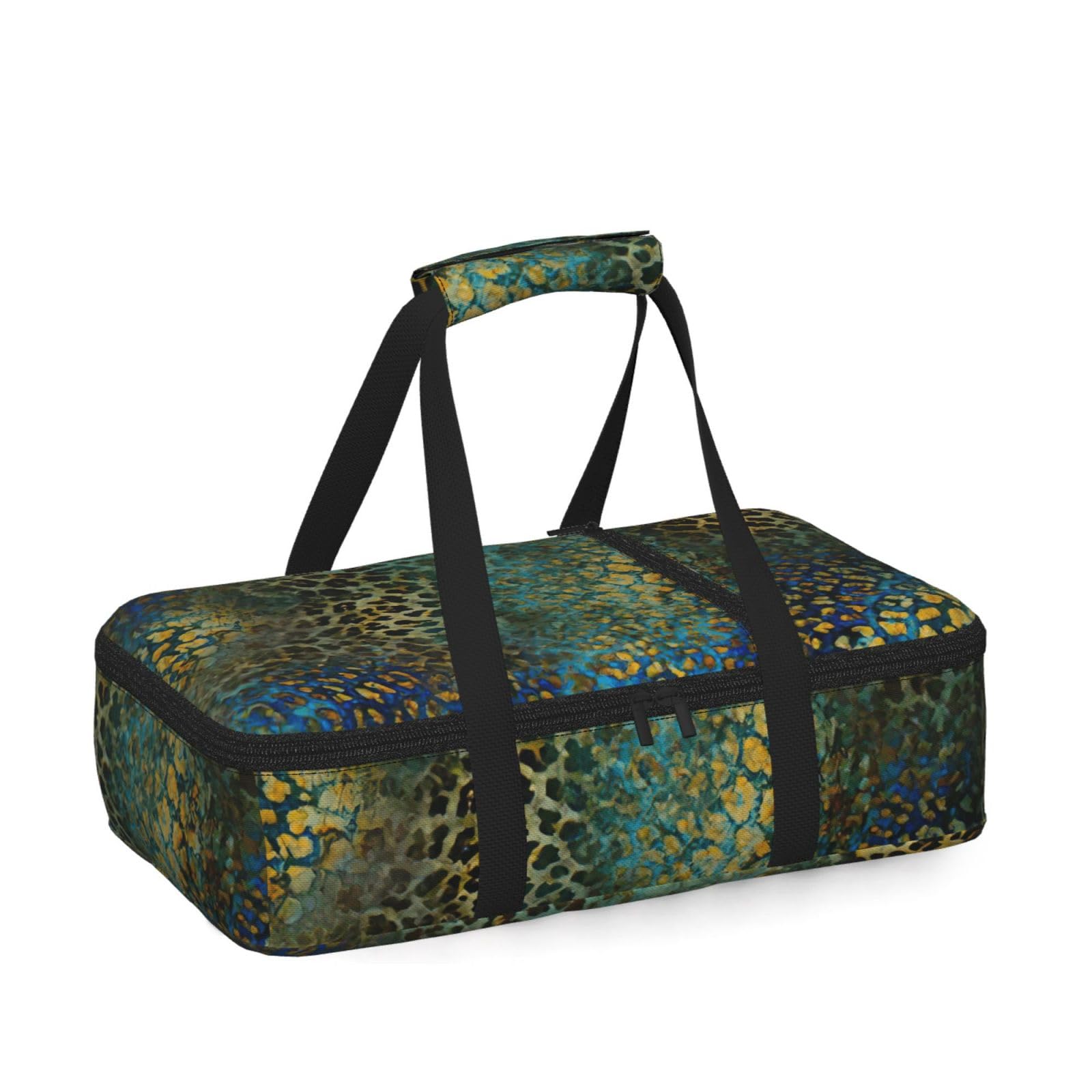 Animal Print Insulated Thermal Food Storage Bag Daily Reusable Picnic Tote Lunch Box Home