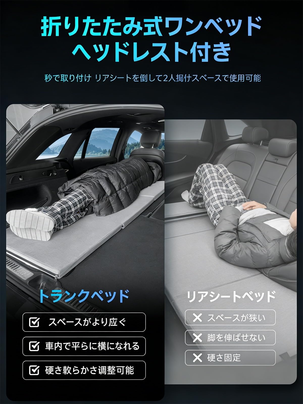 Amazon.co.jp: 車中泊 マット に適合する トヨタアルファード ヴェル