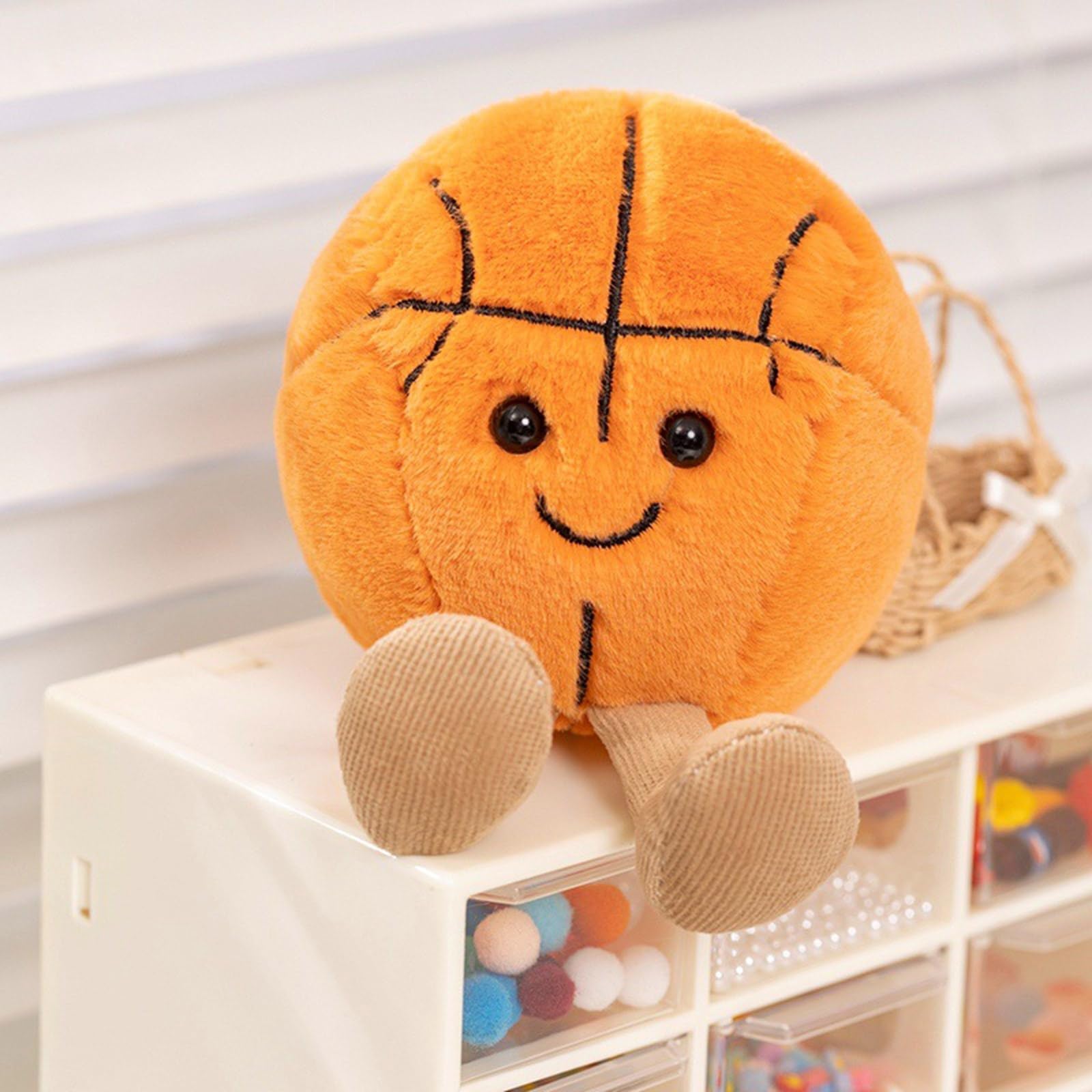 GMBYLBY Adorable Sports Plush Toy Soft Stuffed Balls for Kids Room Decors Gifts for Kids Teenagers Multiple Sport Stuffed Animals - Image 8