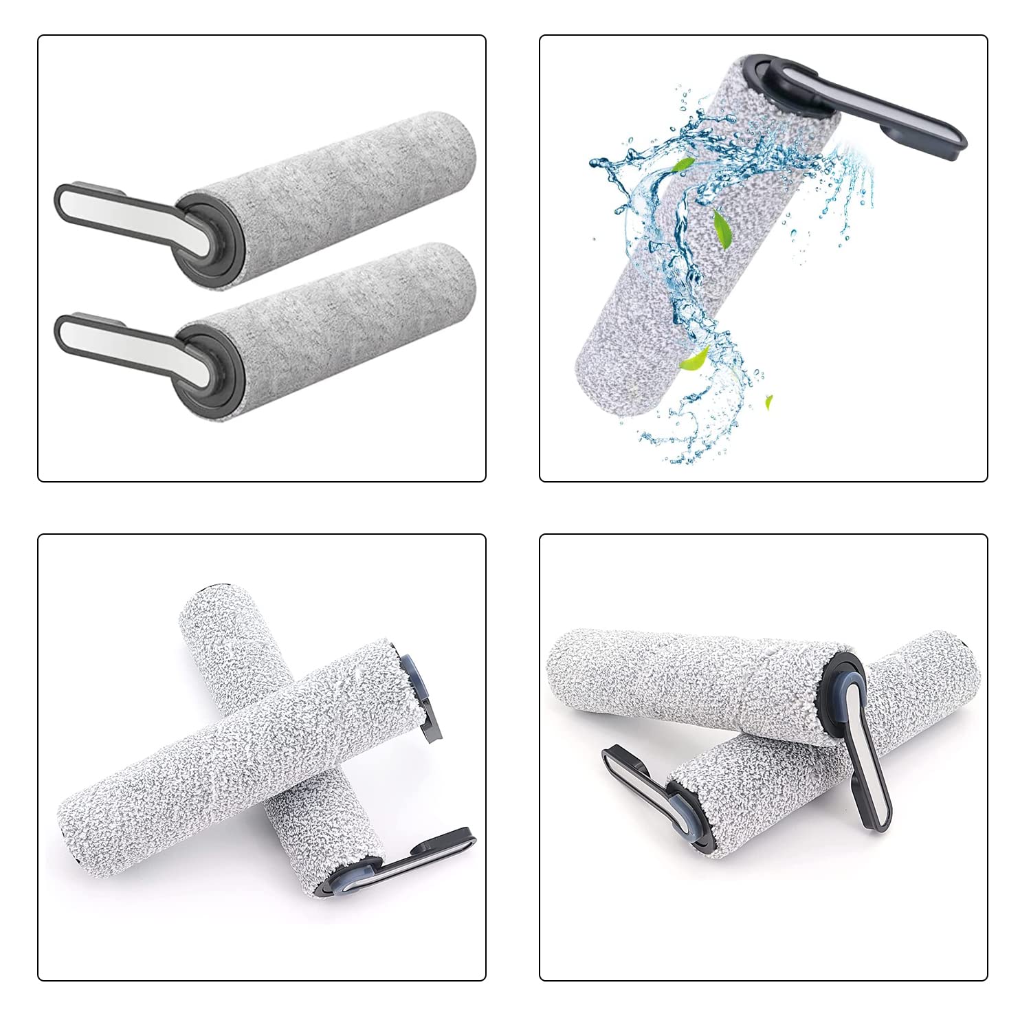 Accesorios Aspiradora JORAIR Floor One S5 Combo - Rodillo De Repuesto Y Filtro HEPA Adecuado Para Aspiradoras Tineco Floor One S5 Combo (2 Rodillos De Cepillo Y 2 Filtros De Aspiradora Floor Cleaner