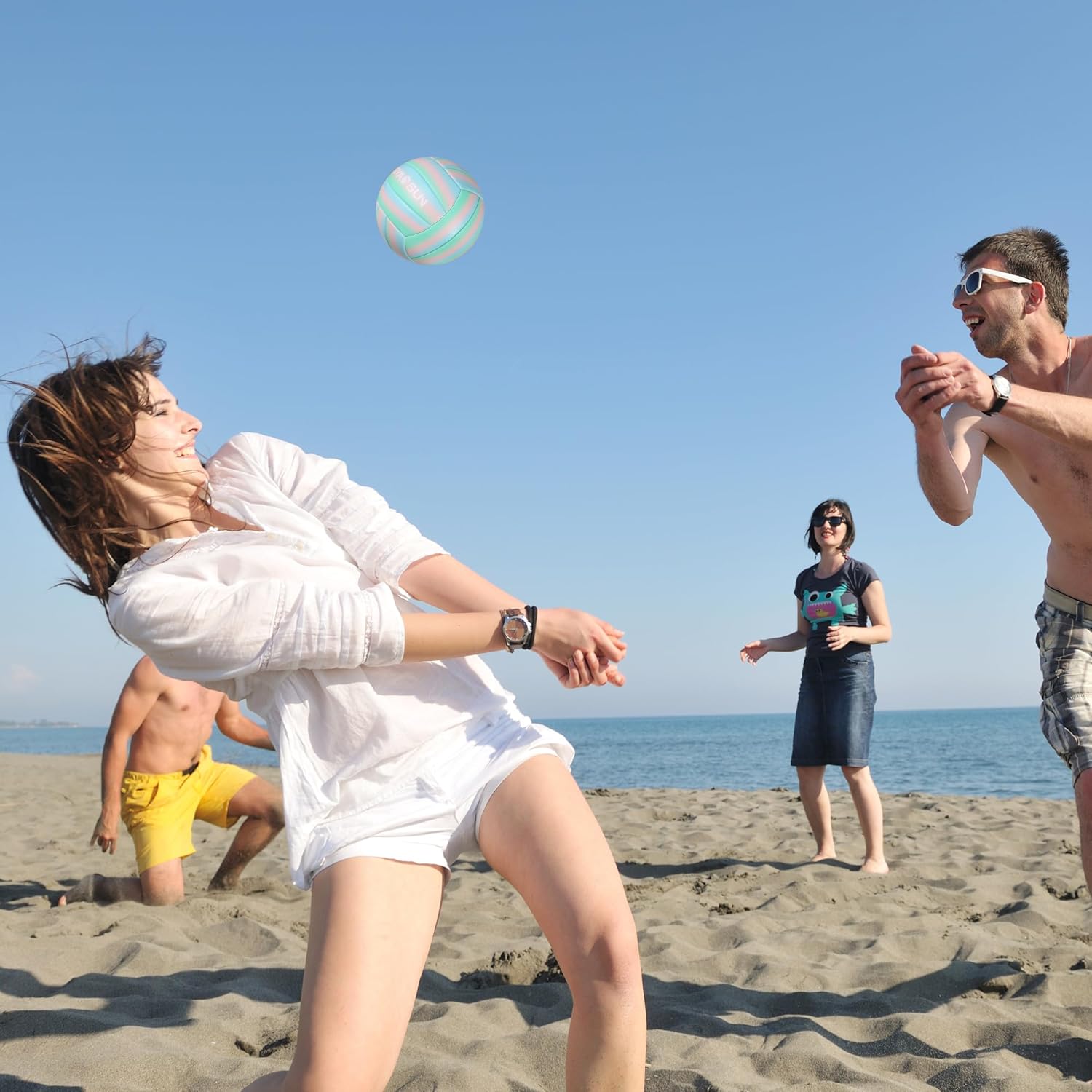 Soft Official Volleyball for Indoor Outdoor Beach, Size 5 Training Volleyball for Beginner Teenager Adult - Image 8