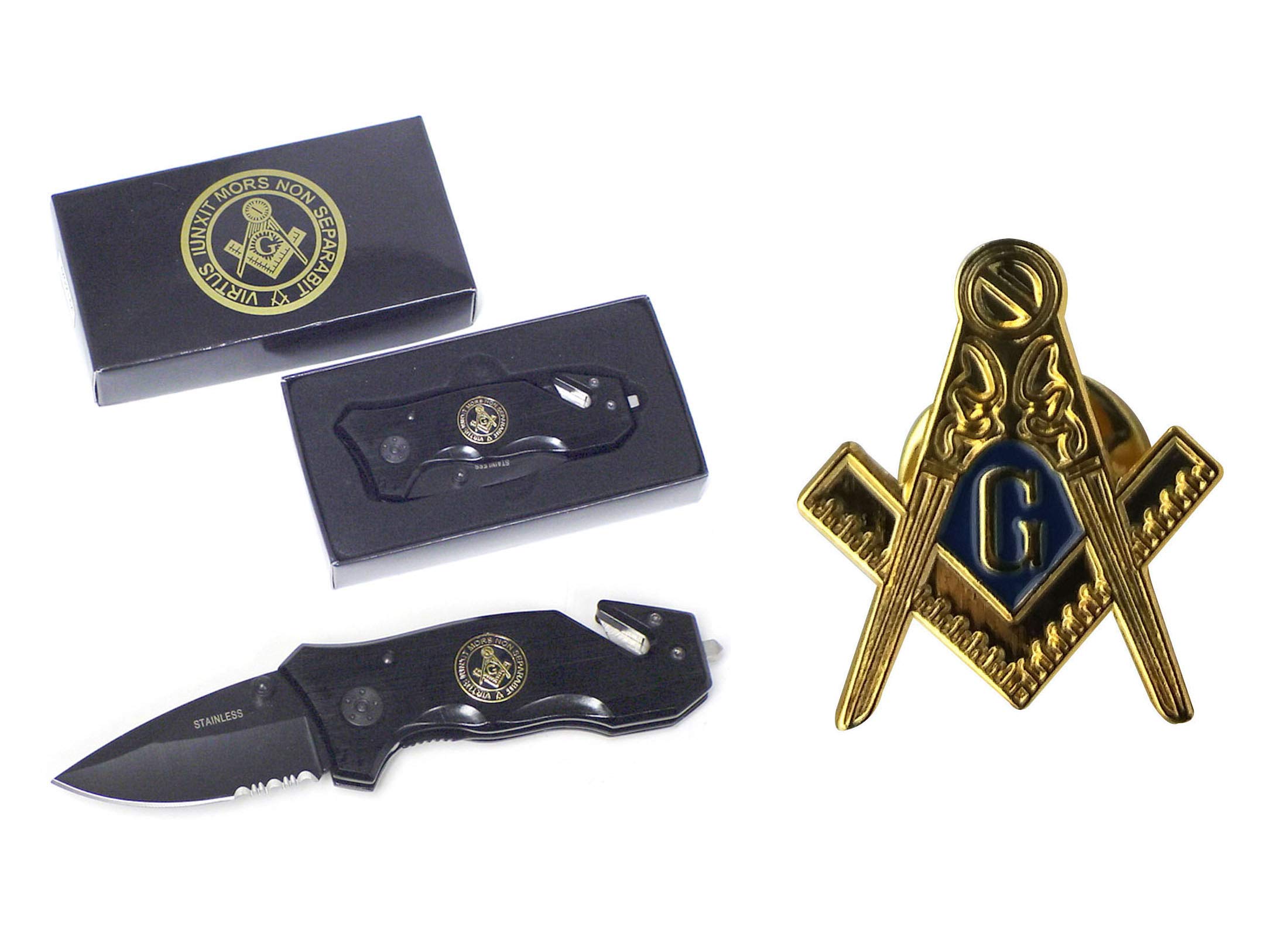Father's day Folding Knife with free lapel Pin