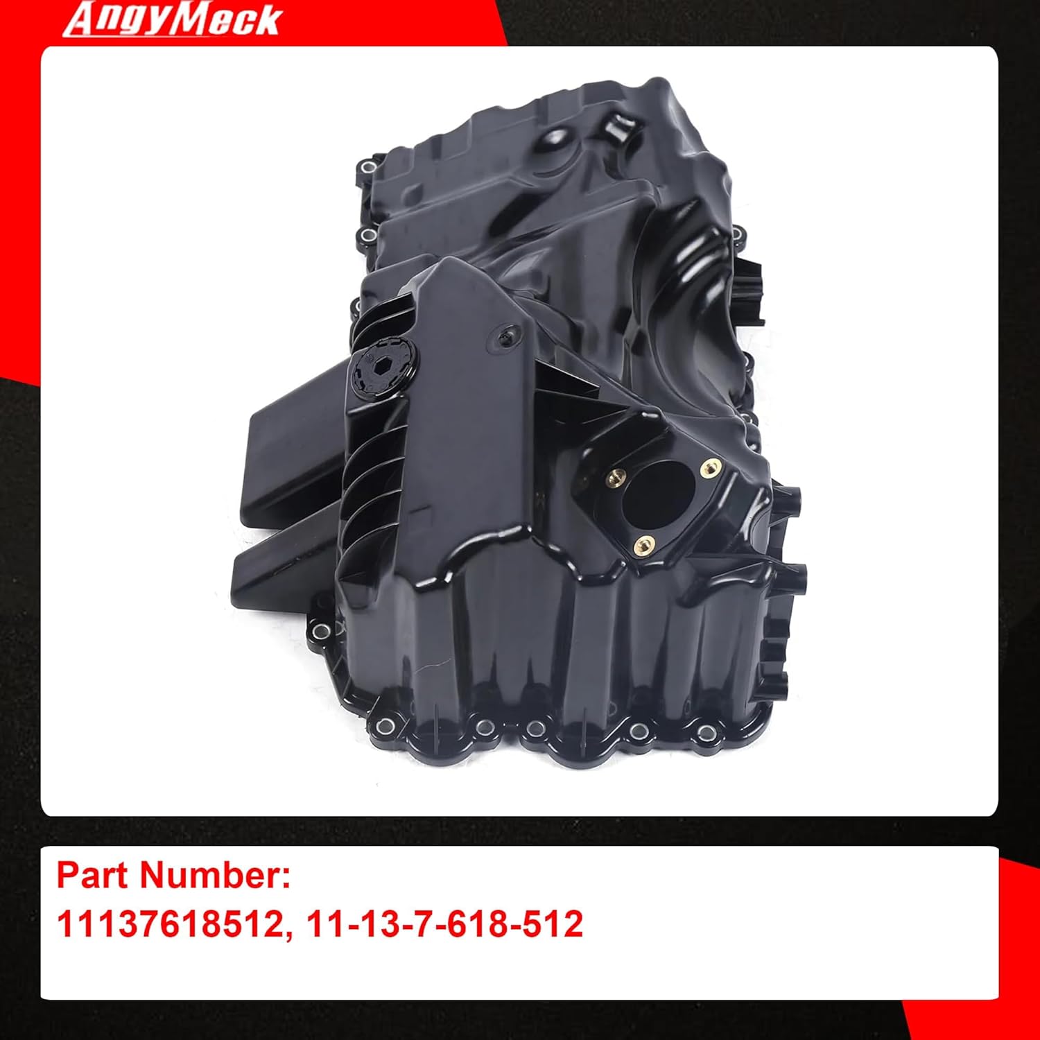 Engine Oil Pan Sump with Drain Plug & Gasket Compatible with BMW F22 F30 E84 228i 320i 328i 428i 528i X1 Z4 2012-2016 2.0L Replace 11137618512
