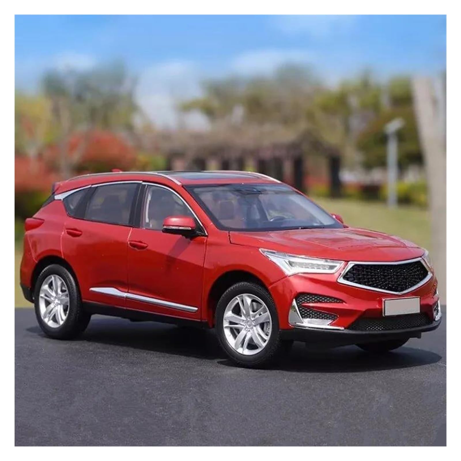 AUDSNI Die-Cast Diecast Car Model 1:18 For Acura For RDX SUV Car Alloy Model Diecasts Vehicles(Red)