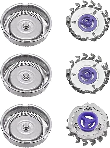 Miniatura 3 de 3X - Cuchilla de afeitar de repuesto para Philips Norelco 3805XL, 3801XL, 3605X, 3604X, 3601X, 3405LC, 5625X, 5812XL, HQ40, PQ208