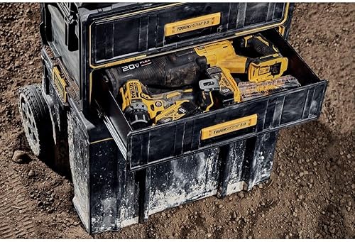 Miniatura 6 de DEWALT ToughSystem Caja de herramientas, 2.0 con dos cajones, 21.8 pulgadas (DWST08320) Negro, Amarillo,Multi,https://www.amazon.com/dp/undefined