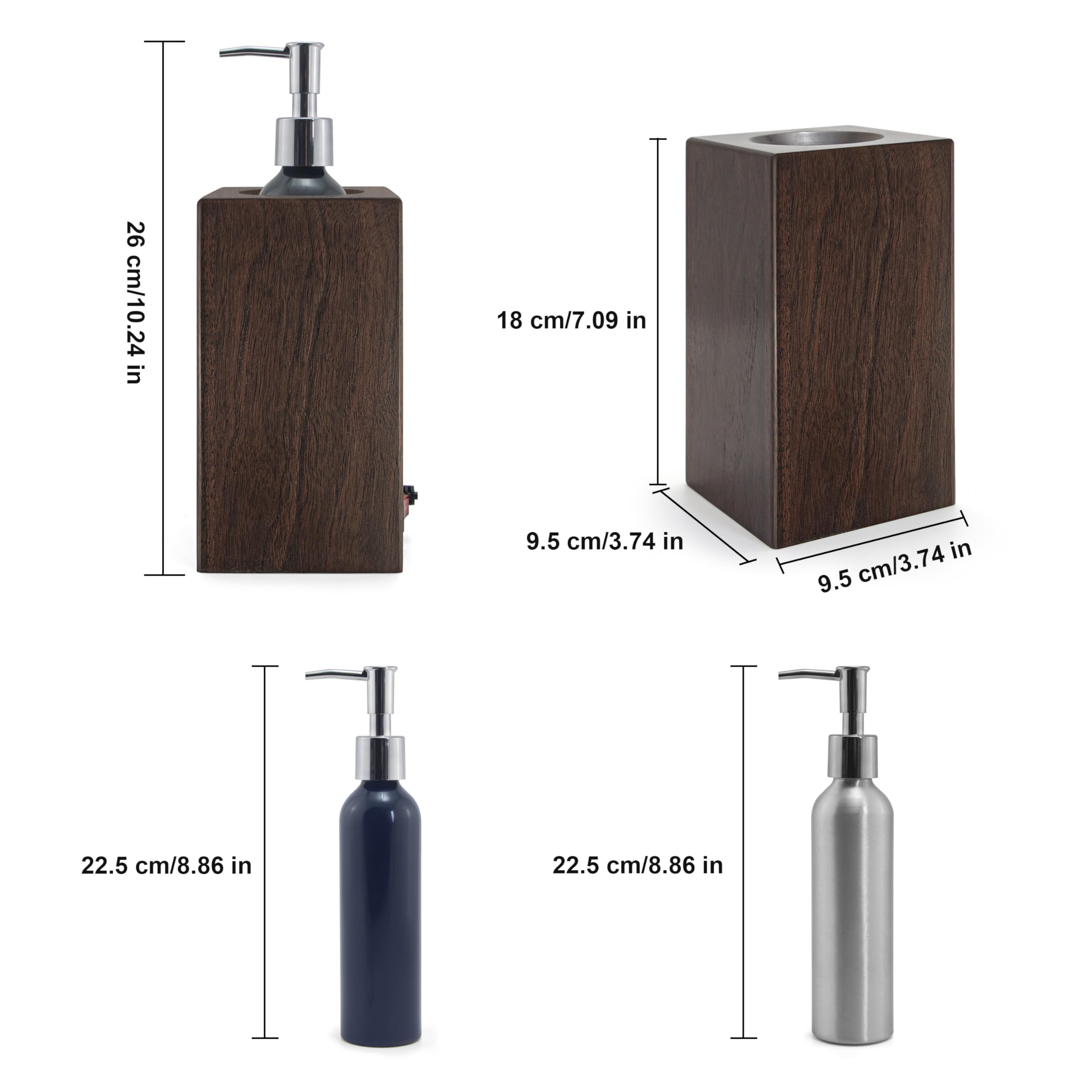 Calentador de aceite de masaje Spa en el Salón de belleza calentador de emulsión de nuez de madera maciza calentador de masaje control automático de temperatura 2 botellas metálicas