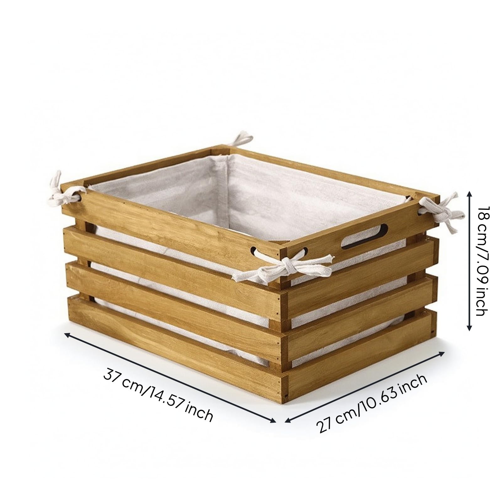 Sharplace Caja Organizadora Rústica , 37 27 18cm