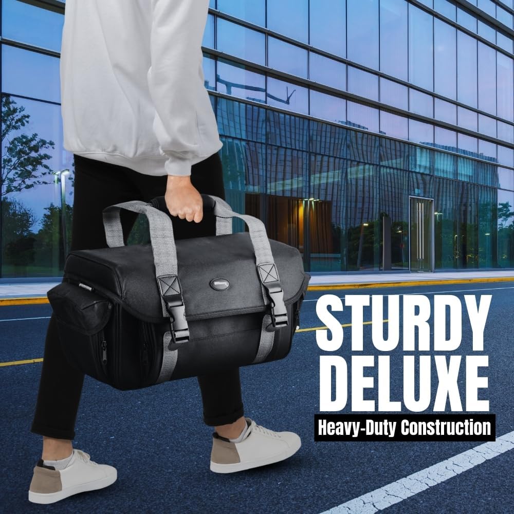 Ultimaxx Large Water-Resistant Camera Bag with Dual Buckles & Pockets – Fits Sony, Nikon, Canon, Olympus, Pentax, Panasonic, Samsung & More SLR Cameras & Camcorders - Image 6