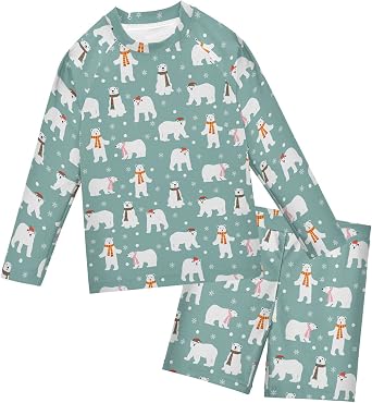 Dragon Scales Car Dino Boys Swimsuit Rash Guard Toddler Kids Long Sleeve Swim Shirt and Trunks 3-10T