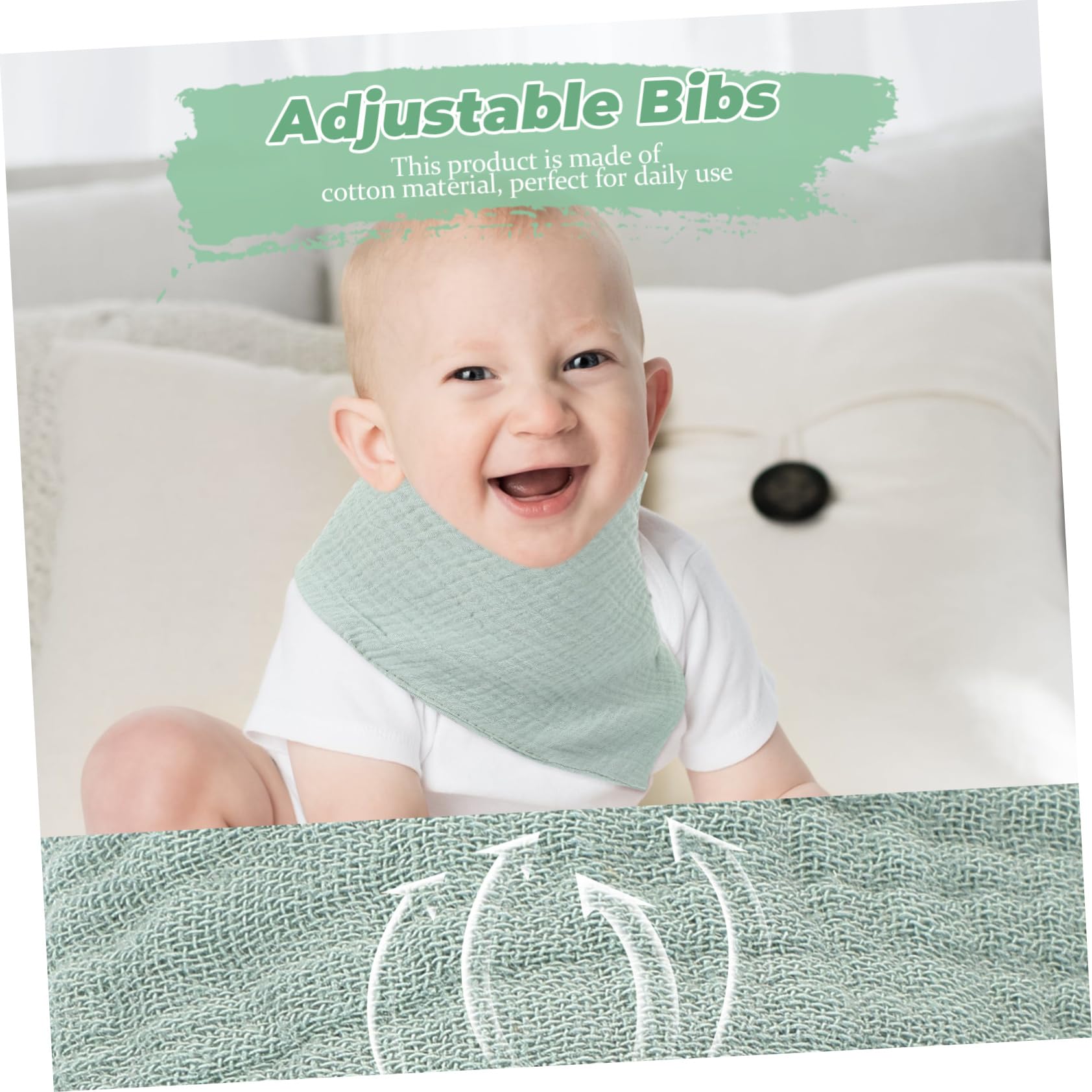 Beaupretty 10pezzi Bavaglini Piccoli Riutilizzabili Unisex Bavaglino Minuscolo Per Mangiare Accessori Essenziali Per Proteggere Indumenti Sbavature e