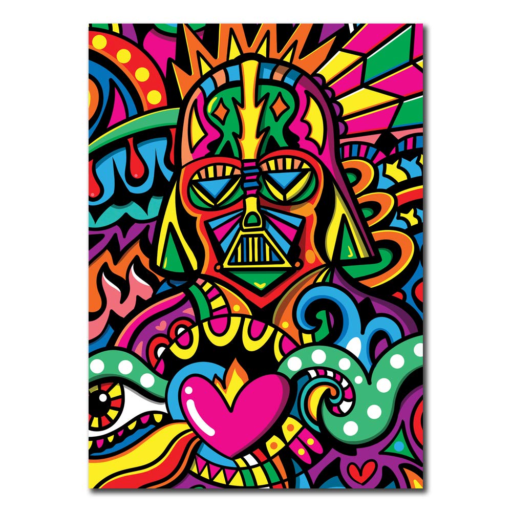 Disco Darth Greeting Card/Space Wars Inspired Birthday Card/Blank Card
