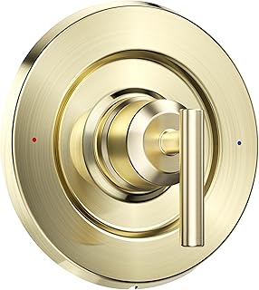 T2901BG Gibson Valve Trim Kit, Brushed Gold Shower Trim Kit, Shower Lever Handle, Compatible with Moen 2510 Valve