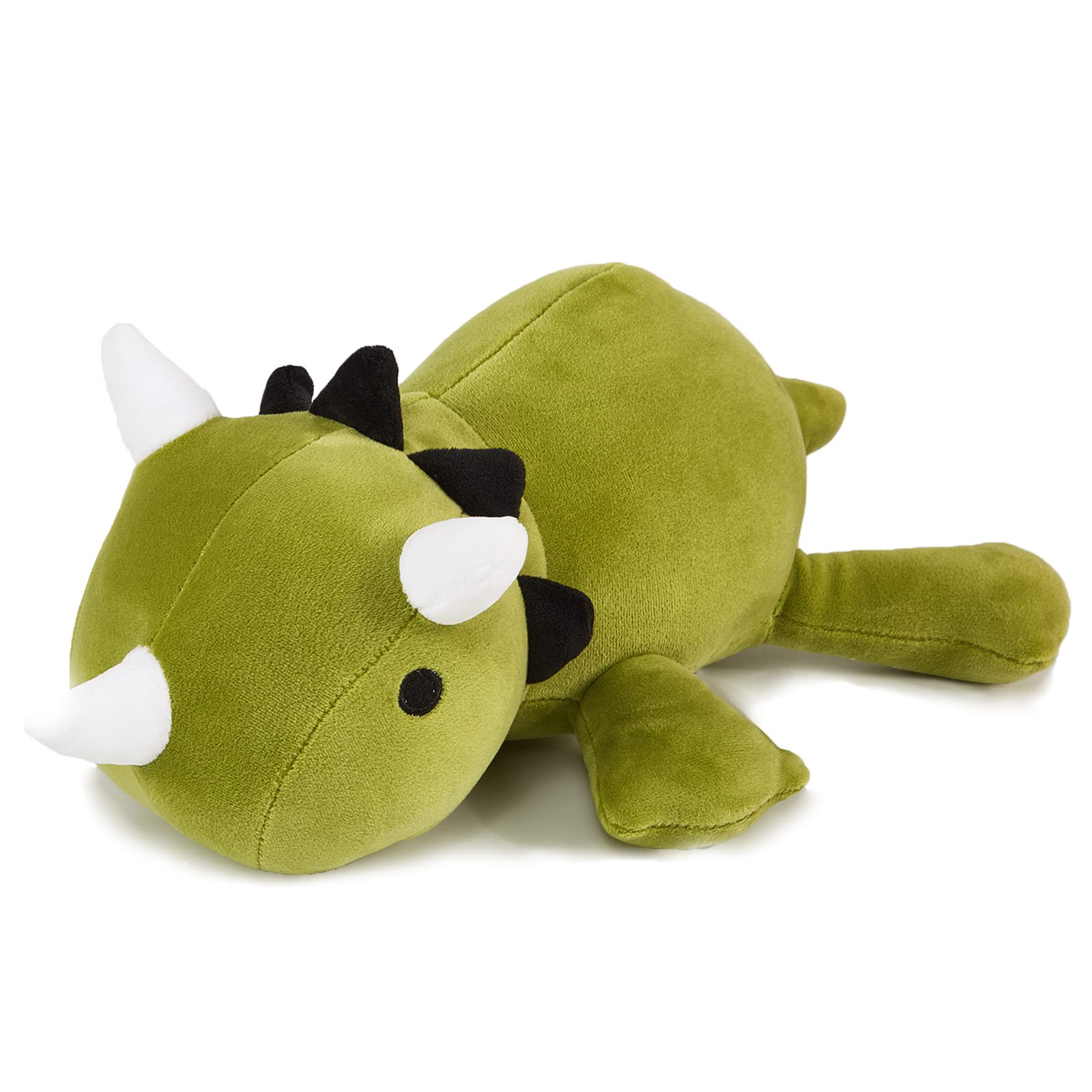 Weighted Dinosaur Green 17 Inch Soft Weighted Plush Dinosaur Throw
