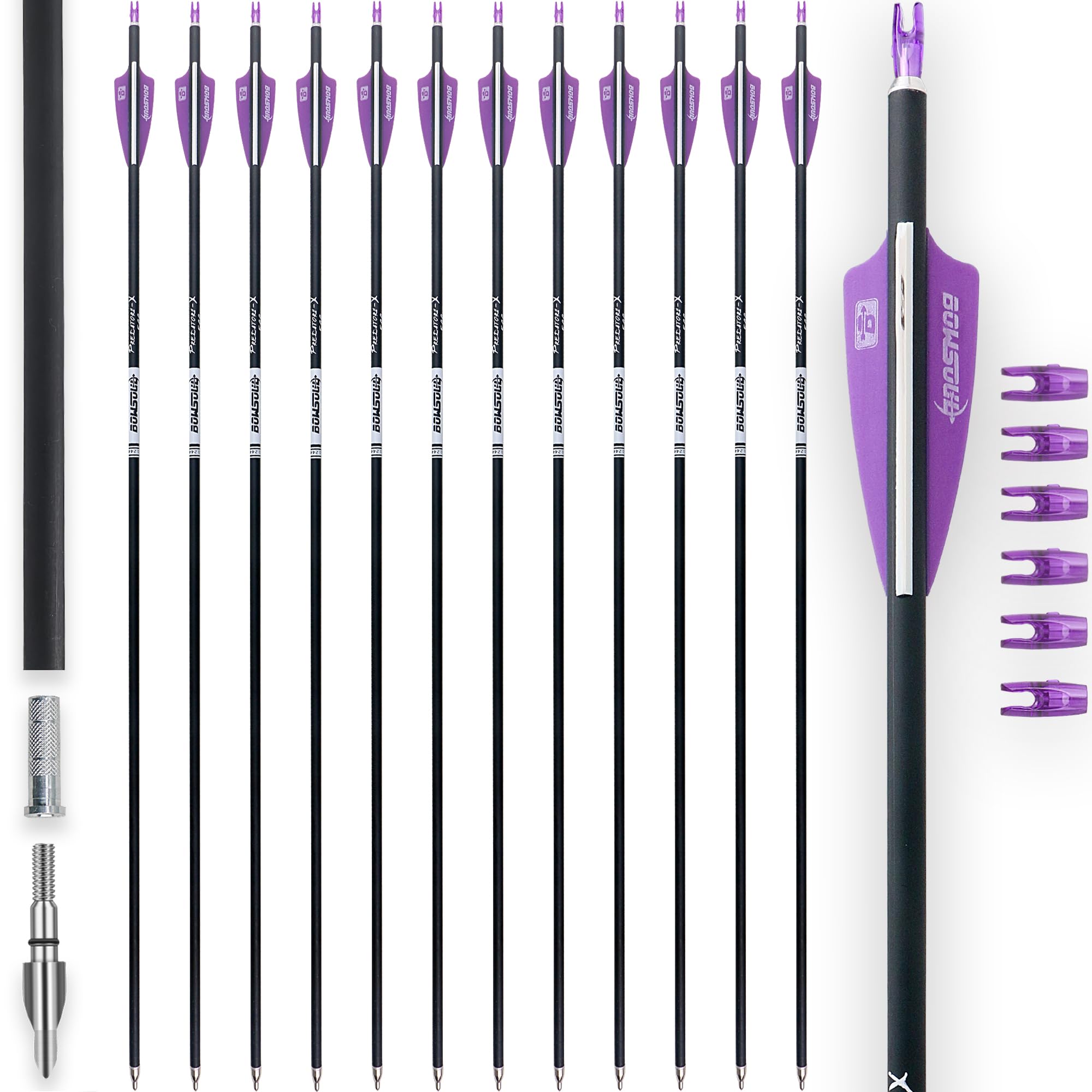 BOWSOUL 31Inch Carbon Arrows