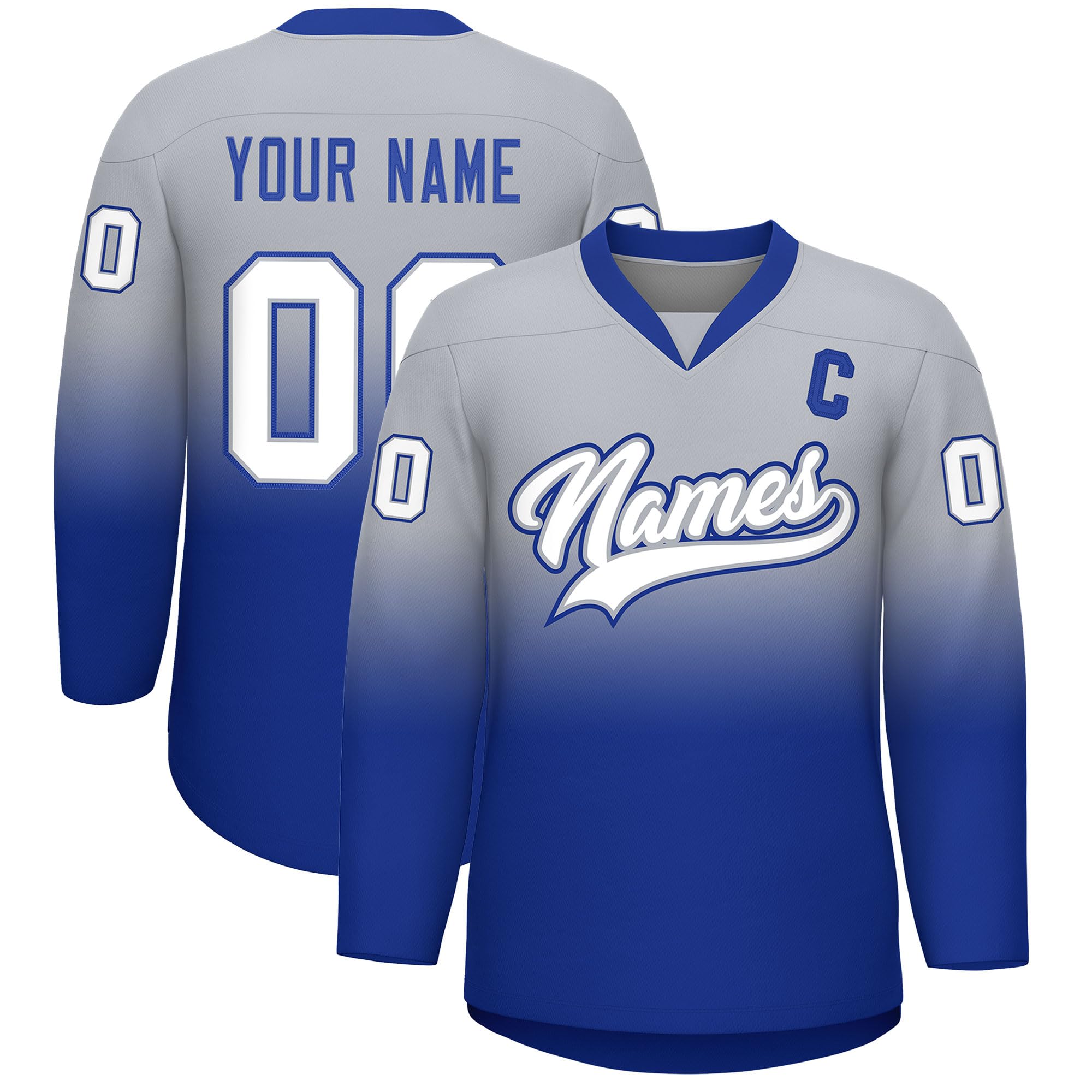 KXK Personalized V-Neck Hockey Jerseys for Men Youth,Custom Hockey Uniform Stitched or Printed Name Number Logo