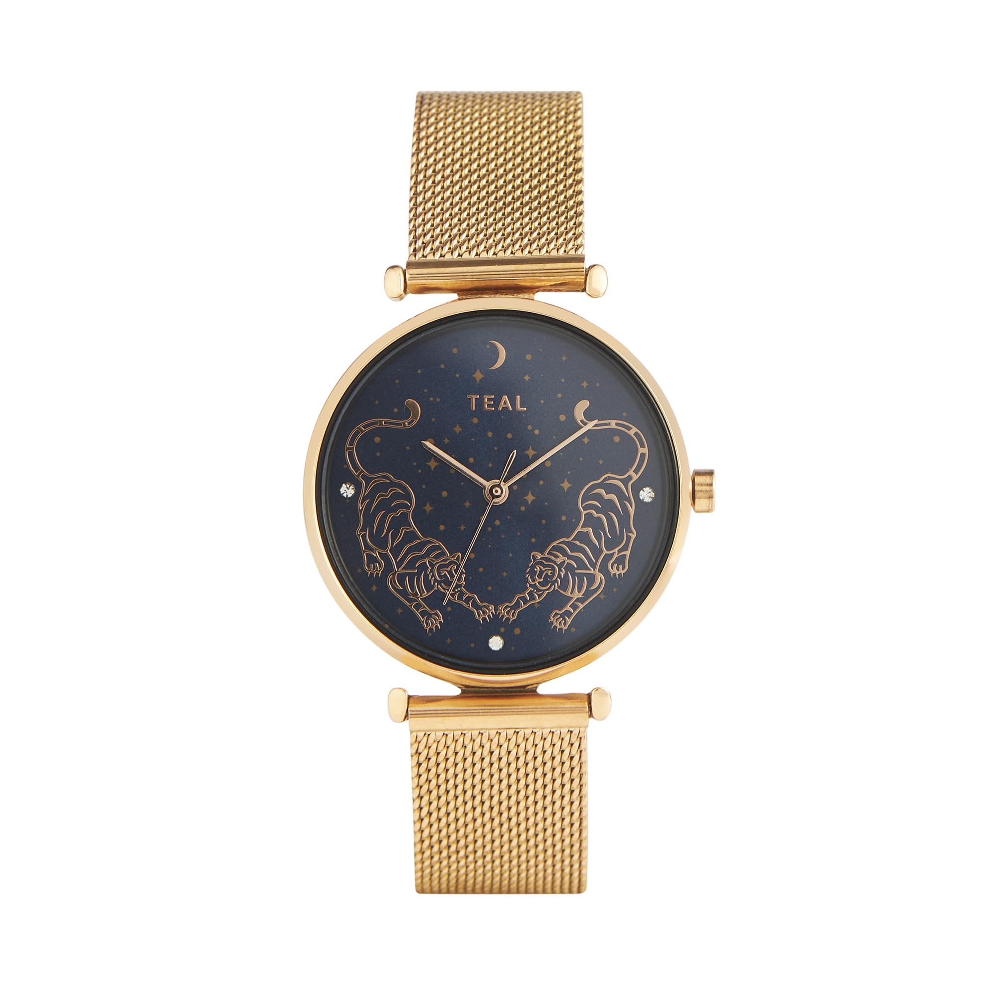 Round Dial Analog Watch for Women|Tiger-Tiger Collection| Stainless Steel Strap|Gifts for Women/Girls/Ladies |Stylish Fashion Watch for Casual/Work - Gold (B0CP42S647) Amazon Price History, Amazon Price Tracker