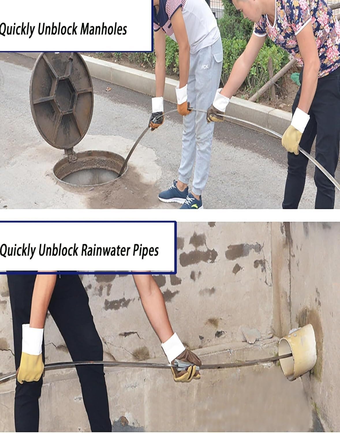 Gewerbliche Abflusswerkzeuge – manuell, for den Außenbereich(L 5m W 2.5cm)