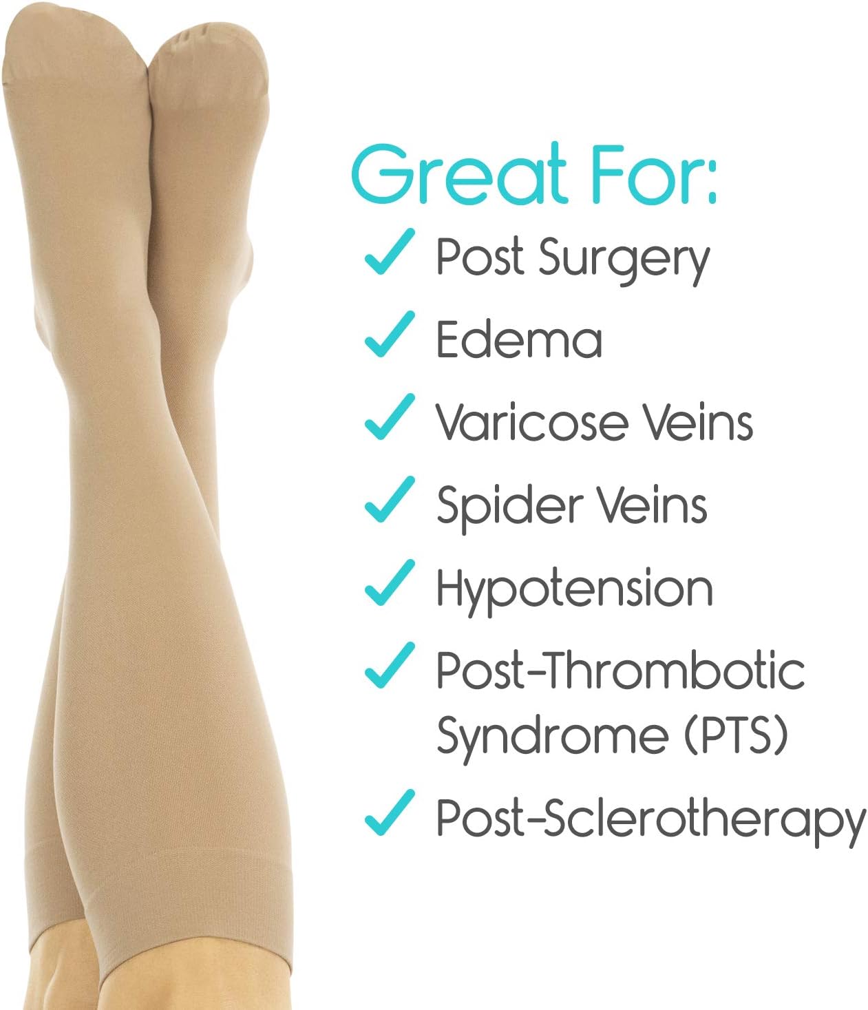 Vive Compression Stockings 1520 mmHg for Varicose Veins Ultra