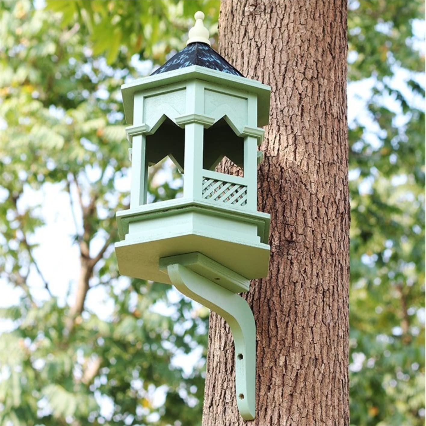 Vogel Futterhaus An Der Wand Befestigter Vogelfutterspender Aus Holz Für Den Außenbereich Vogelzubehör Vogelfutterstation Garten Deko