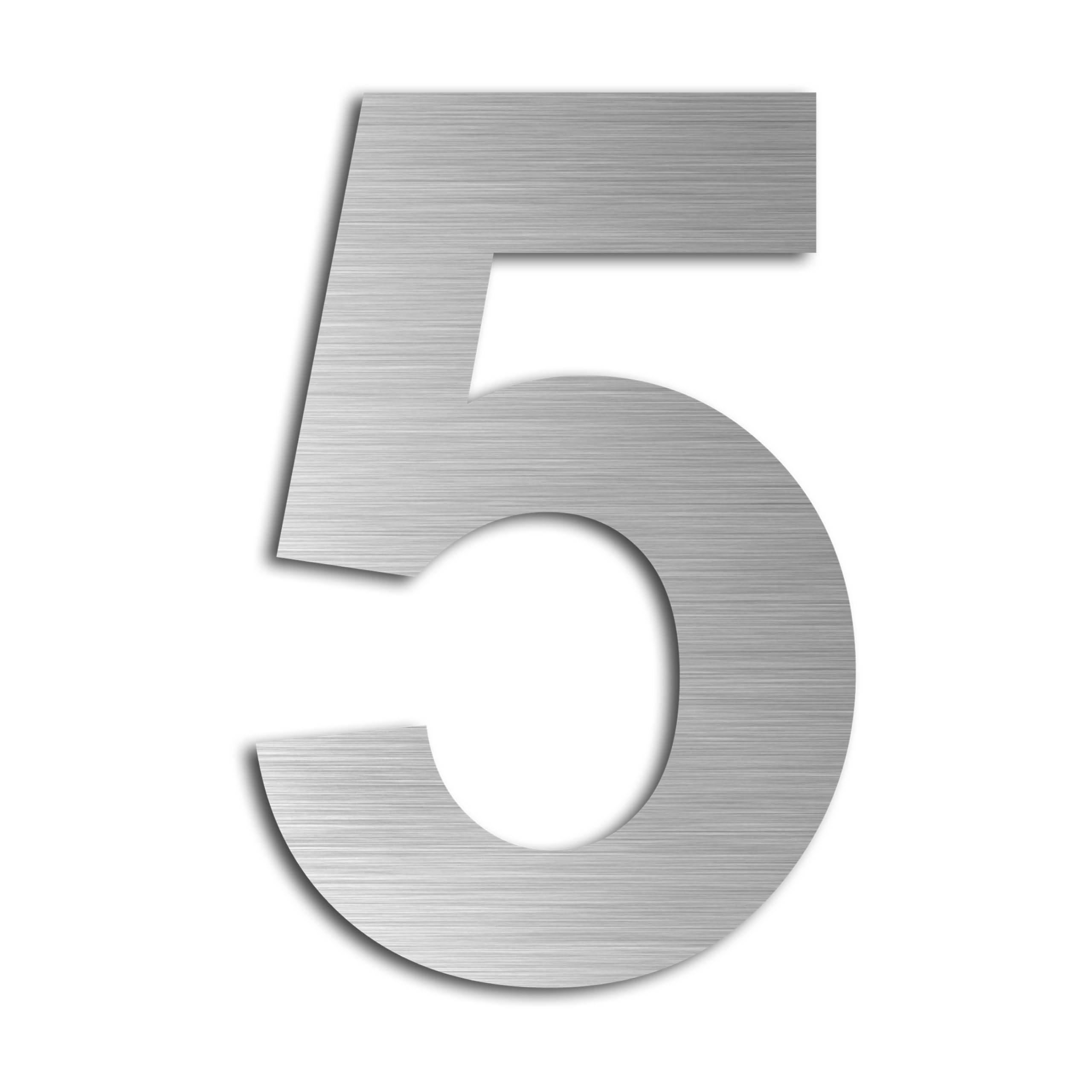 kemanli House Number 8in 304 Made Matt Drawn Weatherproof Outdoor Use Suitable for Doors Street Floating Height 205mm(Silver 8in5)